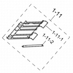 Ensemble rail téléscopique coté gauche