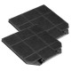 LOT DE 2 FILTRES  267X237X16 MM HOTTE -  5403008, C00384658