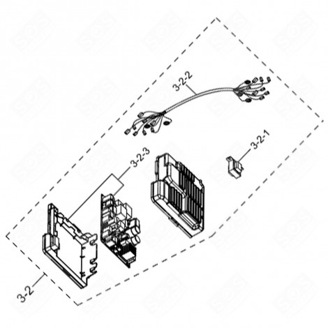 MODULE PROGRAMMÉ D'ORIGINE MACHINE À LAVER, LAVE-LINGE - DC94-10578A
