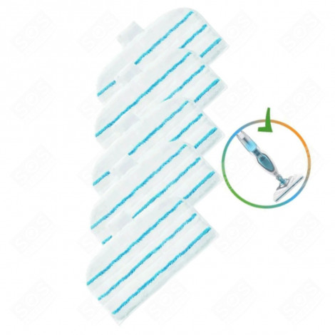 LOT DE 5 LINGETTES MICROFIBRES NETTOYEUR VAPEUR - 90585868