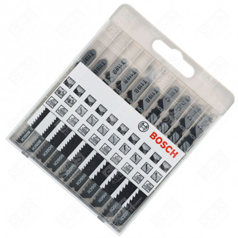 LAMES DE SCIE SAUTEUSE BASIC FOR WOOD, SET DE 10 PIÈCES ACCESSOIRES ET ENTRETIEN - 2607010629