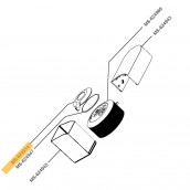 Commande de verrouillage chrome (repère n°MS-624914) NESPRESSO VERTUO NEXT Commande de verrouillage chrome (repère n°MS-624914) NESPRESSO VERTUO NEXT