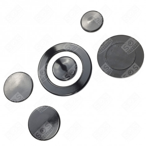 LOT DE CHAPEAUX DE BRULEURS PLAQUE DE CUISSON - 8033266104726