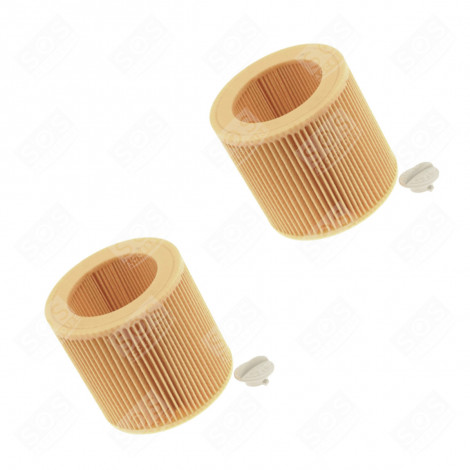 LOT DE 2 FILTRES CYLINDRIQUE ASPIRATEUR - 6.414-552.0, 64145520