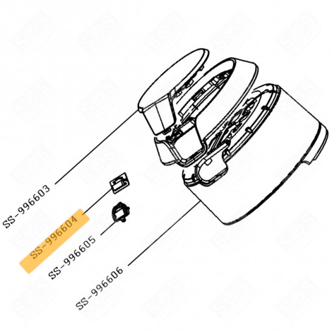 ÉCRAN LCD (REPÈRE N°SS-996604) FRITEUSE, AIRFRYER - SS-996604, SS996604