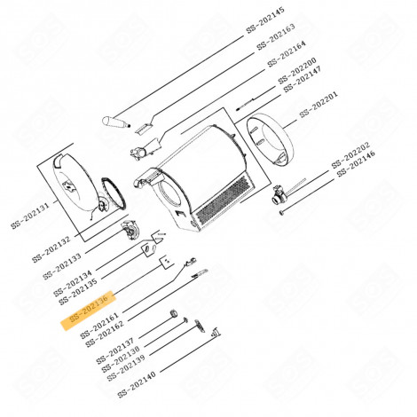 AGRAFES X2 (REPÈRE N°SS-202136) POMPE, TIREUSE À BIÈRE - SS-202136, SS202136