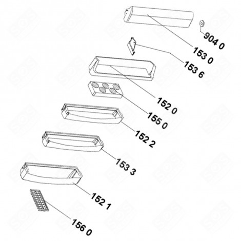BALCONNET (REPÈRE N°1522) FRIGO, RÉFRIGÉRATEUR, CONGÉLATEUR - 480131100546, C00431659