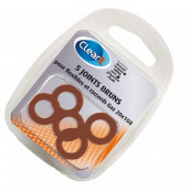 Joints bruns flexibles (x5) et raccords gaz 20X150