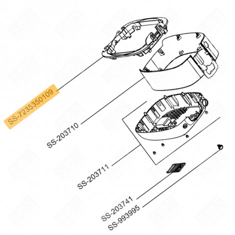 BAGUE (REPÈRE N°SS-7235350109) FRITEUSE, AIRFRYER - SS-7235350109, SS7235350109, SS-7222076511, SS7222076511