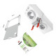 KIT UNIVERSEL DE SUPERPOSITION AVEC TABLETTE COULISSANTE EN BOIS MACHINE À LAVER, LAVE-LINGE - 656114
