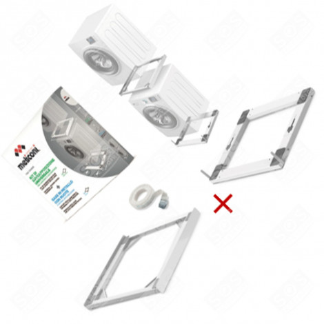 KIT DE SUPERPOSITION AVEC BASE MOBILE ANTI-VIBRATIONS SÈCHE-LINGE - 656139