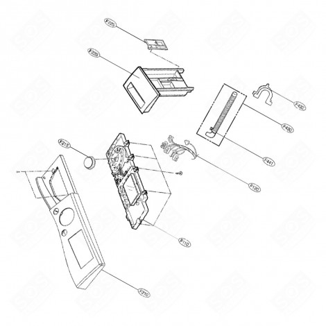 FAISCEAU DE CÂBLE (REPÈRE N°F120) MACHINE À LAVER, LAVE-LINGE - EAD61685413