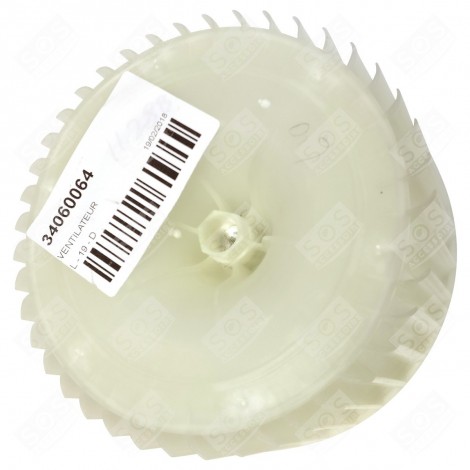 TURBINE VENTILATEUR ARRIÉRE SÈCHE-LINGE - 34060064, 1033873