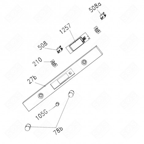 MANETTE DE PROGRAMMATION REPÈRE 105G FOUR, CUISINIÈRE - 42805916