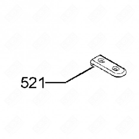 CACHE CHARNIÈRE SUPÉRIEURE FRIGO, RÉFRIGÉRATEUR, CONGÉLATEUR - 2425173065