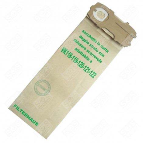 BOITE DE 8 SACS COMPATIBLES ASPIRATEUR - VK120