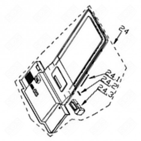 SONDE DE TEMPÉRATURE REPÈRE 24.1 FRIGO, RÉFRIGÉRATEUR, CONGÉLATEUR - 34040858, 1065710