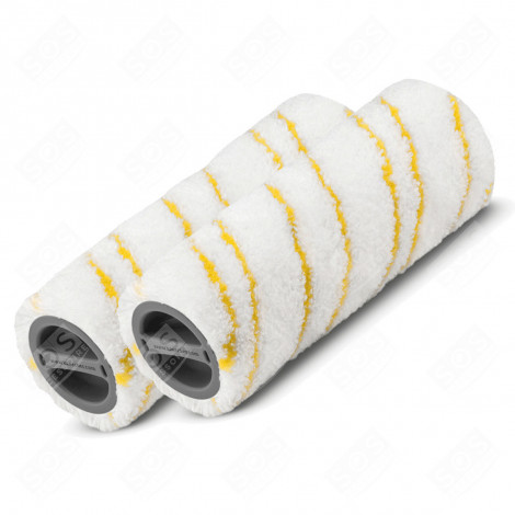 SET JAUNE DE BROSSES-ROULEAUX NETTOYEUR VAPEUR - 2.055-006.0