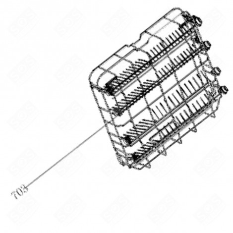 PANIER INFÉRIEUR LAVE-VAISSELLE - 445H54