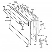 Vitre extérieure de porte (repère n°1407)