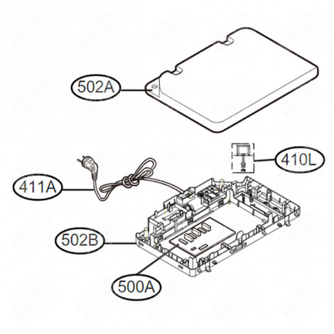 PLATINE PRINCIPALE (REPÈRE N°500A) FRIGO, RÉFRIGÉRATEUR, CONGÉLATEUR - EBR35580211
