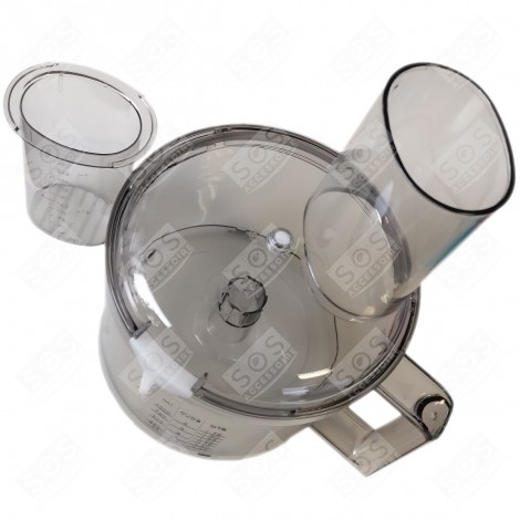 BOL+COUVERCLE (AVEC POUSSOIR) D'ORIGINE ROBOT MÉNAGER - 00492020