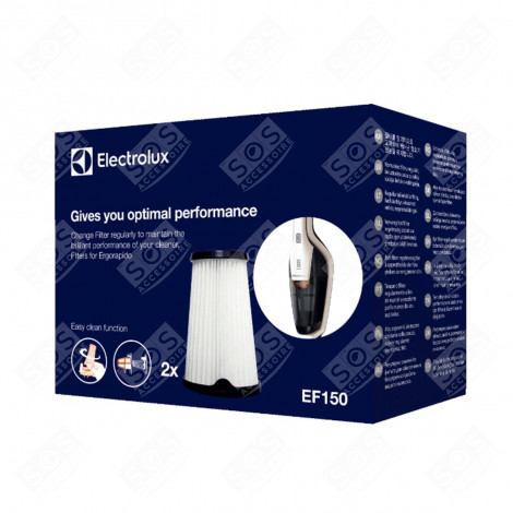LOT DE 2 FILTRES EF150 ASPIRATEUR - 9001683748