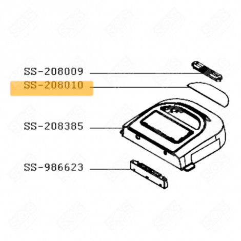 VITRE DE COUVERCLE (REPÈRE N°SS-208010) MACHINE À PAIN - SS-208010, SS208010