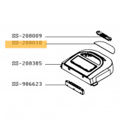 Vitre de couvercle (repère n°SS-208010)
