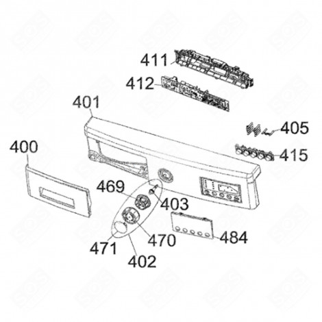 MANETTE DE PROGRAMMATEUR REPÈRE 402 MACHINE À LAVER, LAVE-LINGE - 42112942