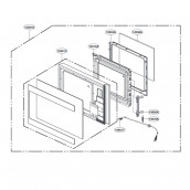 Vitre de porte (repère n°13551C)
