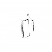 Poignée de porte congélateur (Repère 20)