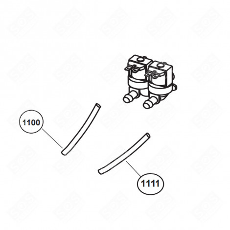 DURITE 185MM  (REPÈRE 1111) MACHINE À LAVER, LAVE-LINGE - 2907191100