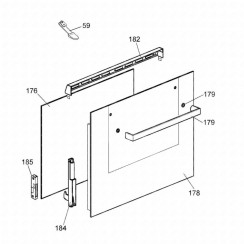 Vitre extérieure (repère n°178)