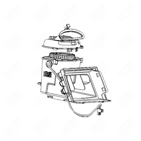 MOTEUR ET CARTER COMPLÈTE ASPIRATEUR - SS-2230002930, SS2230002930