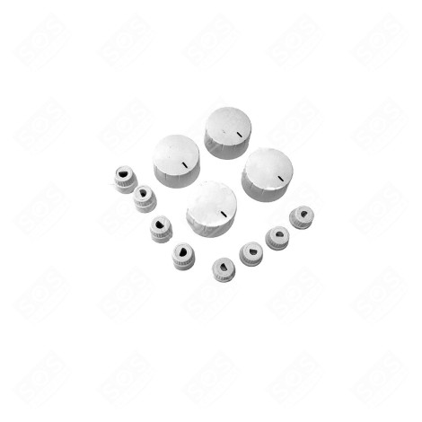 LOS DE 4 BOUTONS UNIVERSELS BLANC PLAQUE DE CUISSON - 00539104