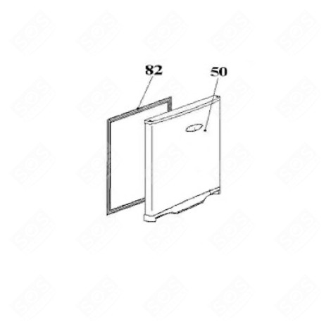 JOINT PORTE REPÈRE 82 FRIGO, RÉFRIGÉRATEUR, CONGÉLATEUR - 49120099 
