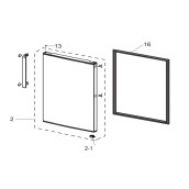 Joint de porte (partie congélateur,  repère 16)