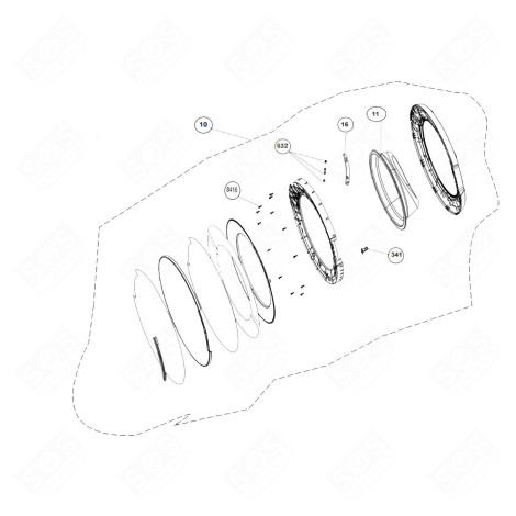HUBLOT COMPLET MACHINE À LAVER, LAVE-LINGE - 2498800400