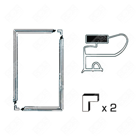JOINT DE PORTE UNIVERSEL 1300X700MM FRIGO, RÉFRIGÉRATEUR, CONGÉLATEUR - 0015978