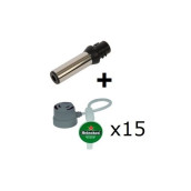 Buse + 3 lots de 5 tubes