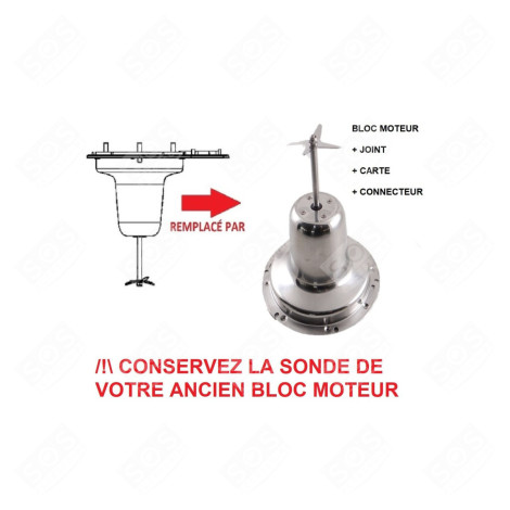 BLOC MOTEUR ROBOT MÉNAGER - MS-650383, MS-650384