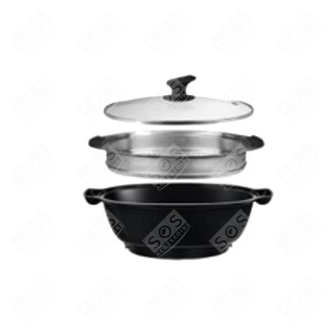 KIT PANIER VAPEUR COUVERCLE EN VERRE ROBOT MÉNAGER - CU005327