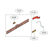 Câble ( repère 284 A )