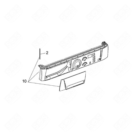 BANDEAU DE COMMANDE MACHINE À LAVER, LAVE-LINGE - C00300336