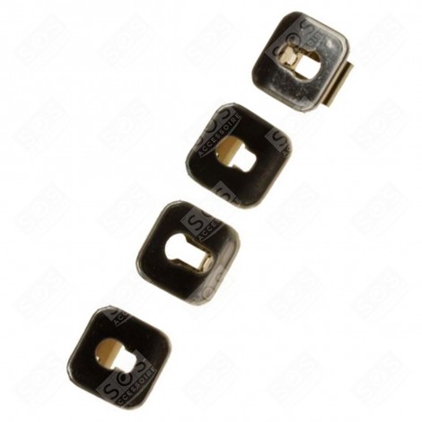 LOT DE 4 DOUILLES SUPPORT DE GRADIN D'ORIGINE FOUR, CUISINIÈRE - 00631174