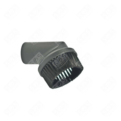 BROSSE RONDE FIXE EN PLASTIQUE NOIR UNIVERSELLE (35 MM) ASPIRATEUR - 69-ML-02