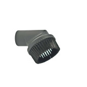Brosse ronde fixe en plastique noir universelle (35 mm)