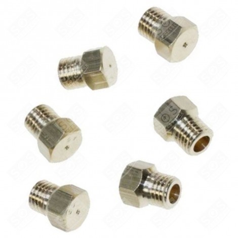 JEU D'INJECTEUR, GICLEUR GAZ BUTANE/PROPANE D'ORIGINE PLAQUE DE CUISSON - 00635831