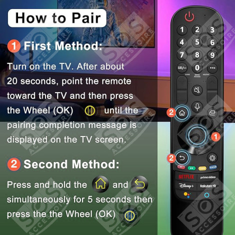 TÉLÉCOMMANDE MR21GA D'ORIGINE TÉLÉVISION - AKB76036201